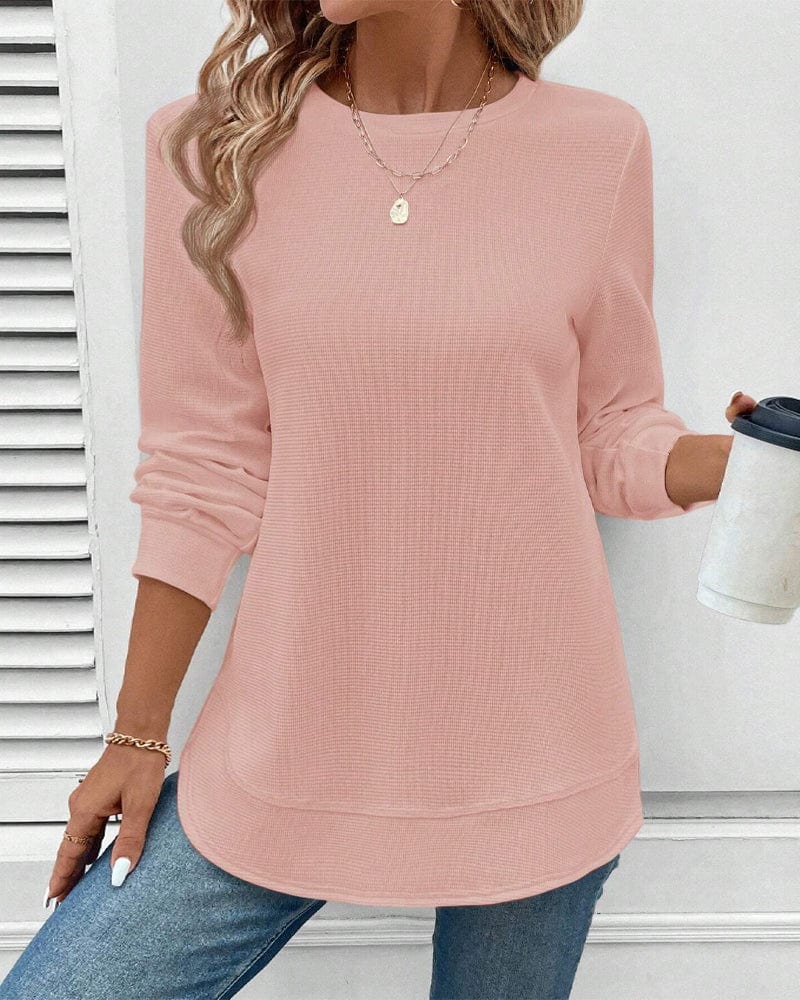Gigi™ | O-Hals Lange Mouwen Top