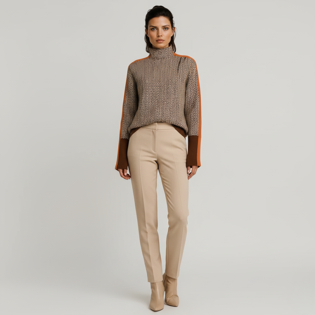 Martina™ | Trui met hoge kraag