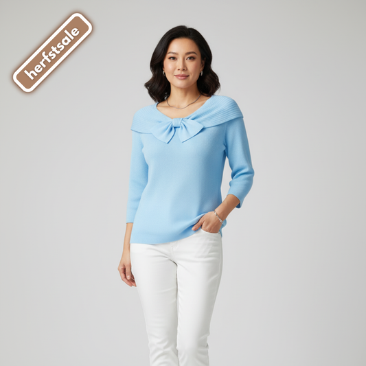 Lirya™ | Elegante gebreide top met strik