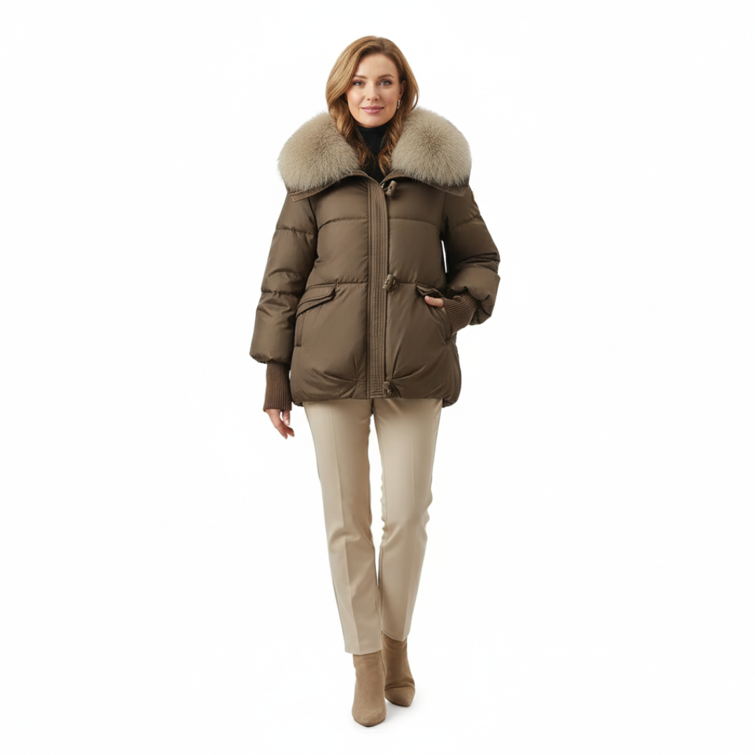 Mirelle Faux-Fur Collar Puffer