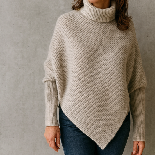 Alva | Oversized poncho trui