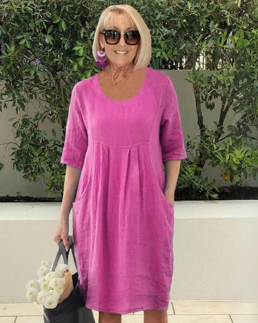 ELARA - COMFORTABELE JURK MET ZAKKEN