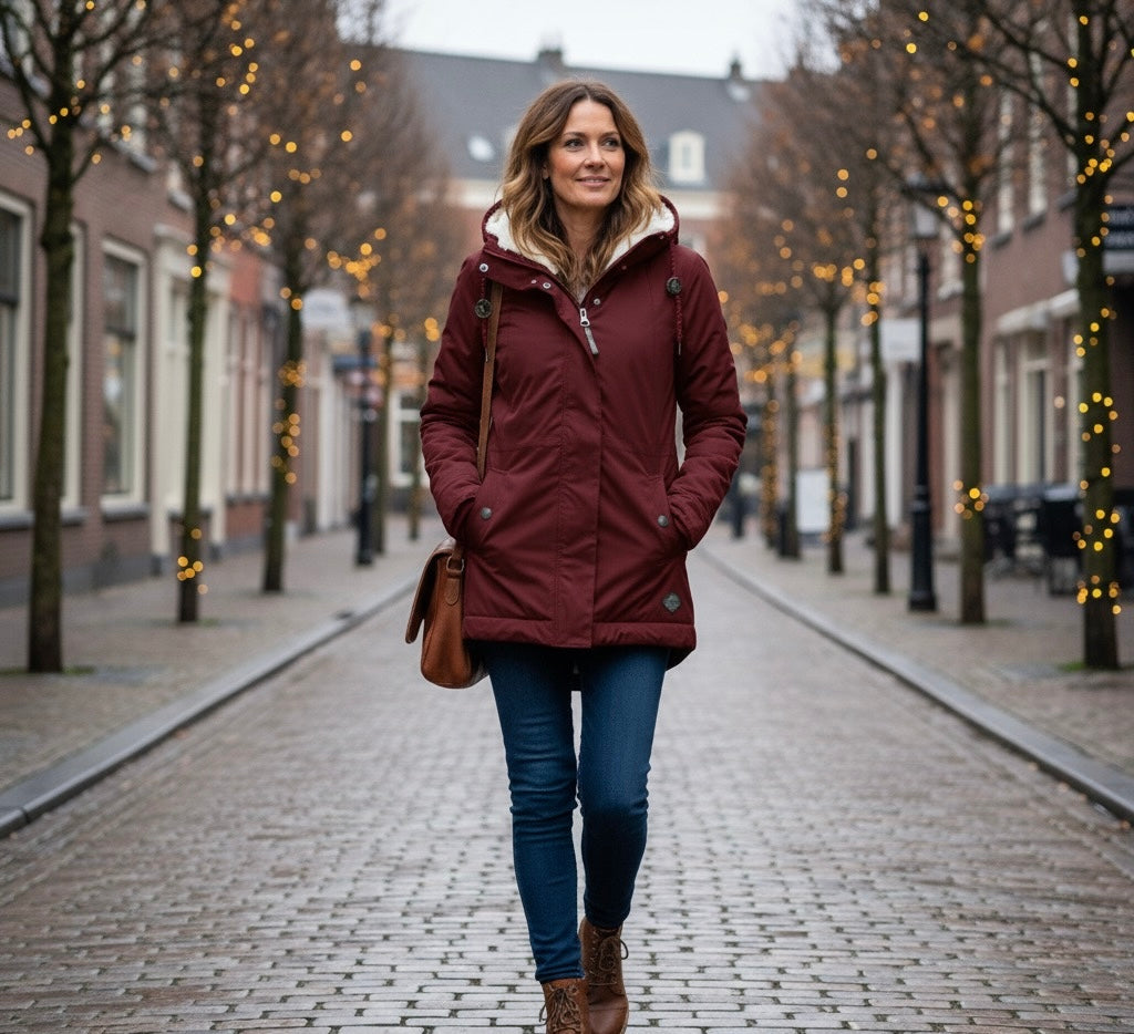 Anna | Waterdichte winterjas met capuchon