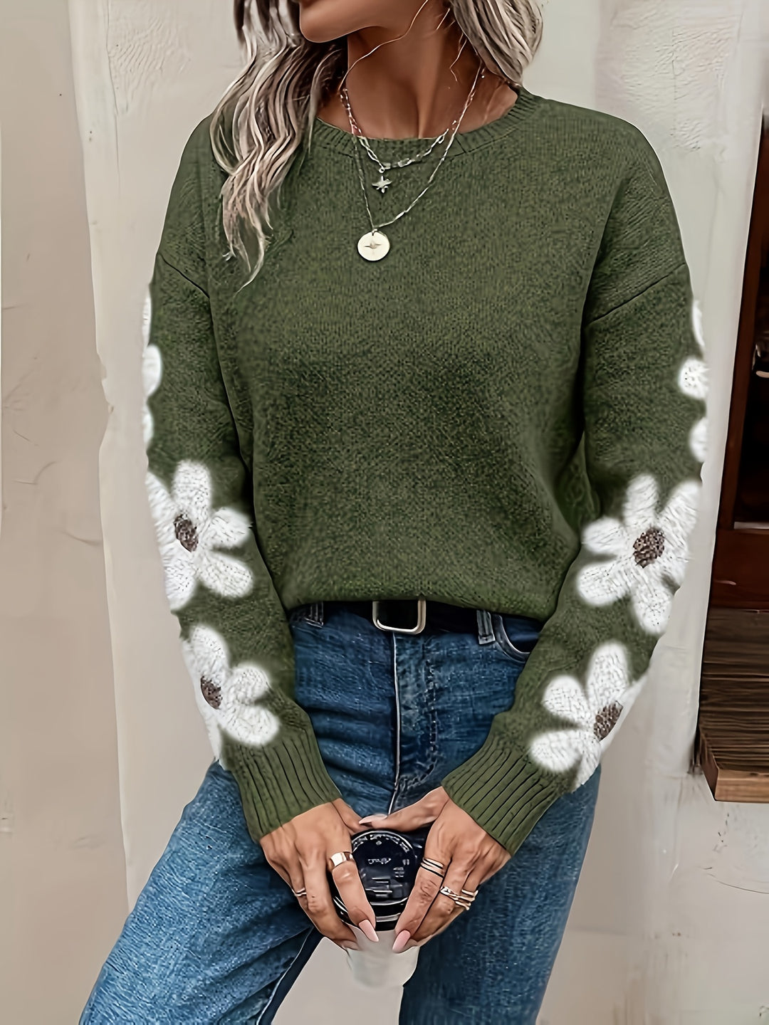 Daisy | Drop Knit Sweater