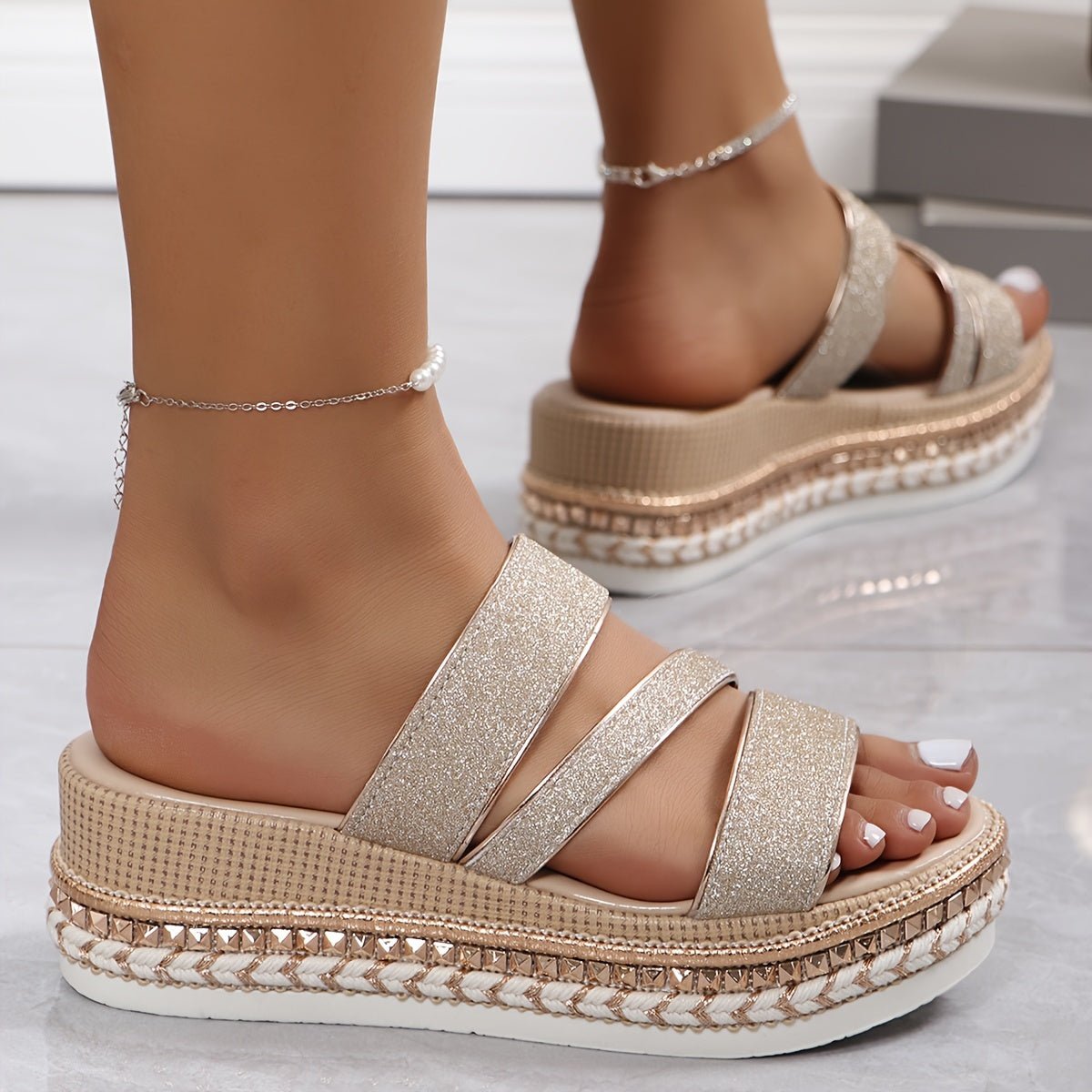 Katri | Elegante Orthopedische Wedge Sandalen